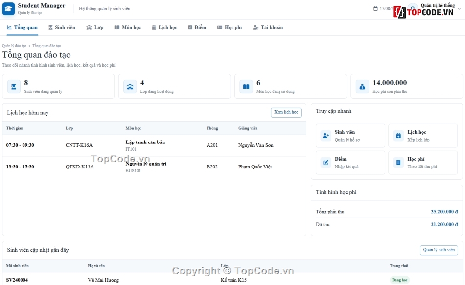 Hệ thống quản lý,php & mysql,php mysql